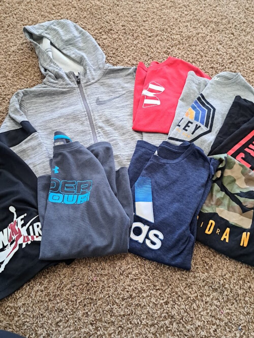 Youth Medium Boys Clothing Lot Shirt jacket Jordan Nike Under armour‎ hurley